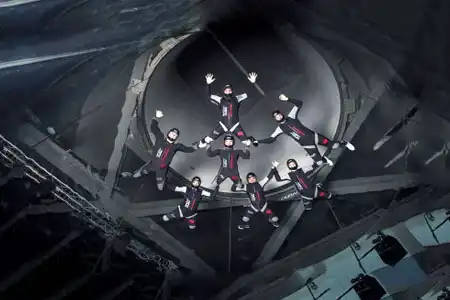 indoor skydiving thumb