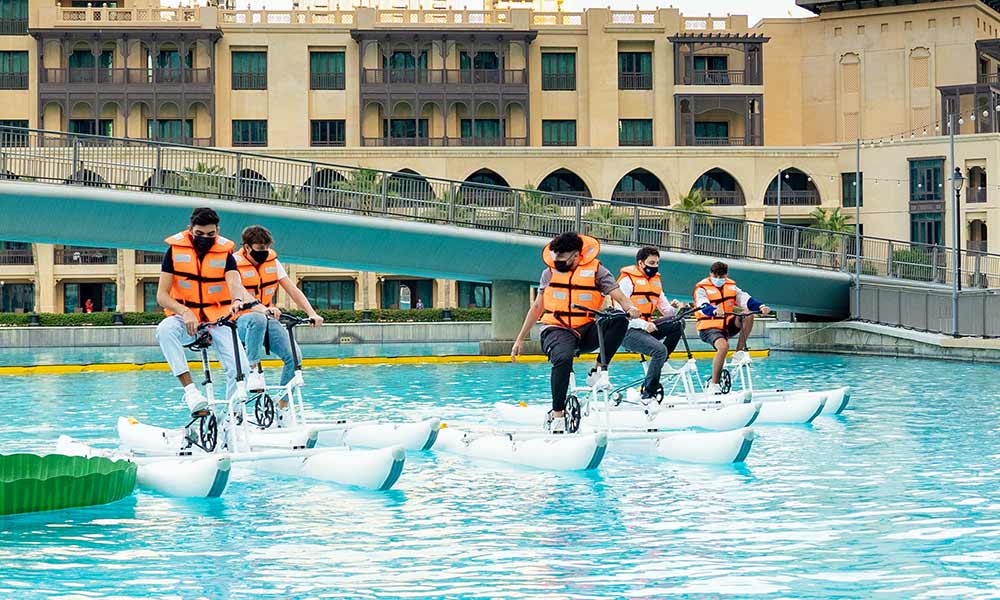 dubai fountain water bikes