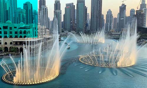dubai fountain water bikes