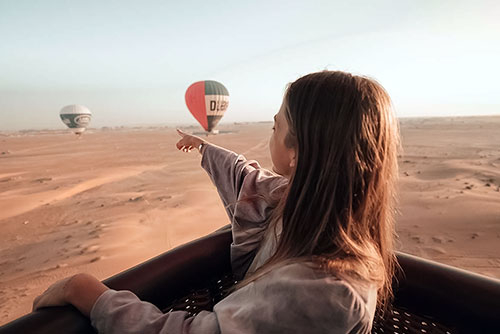 hot air baloon ride dubai