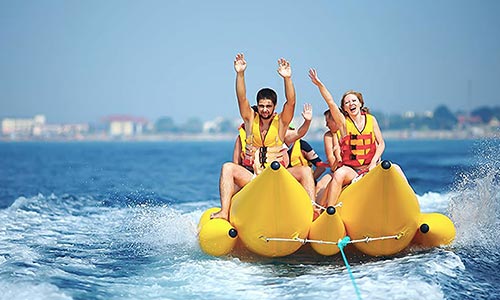 towable boat ride dubai