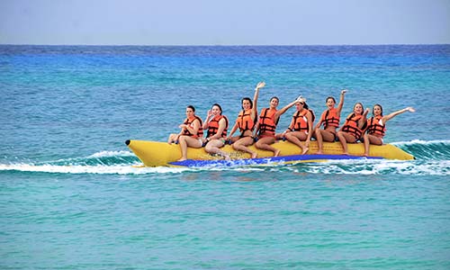 towable boat ride dubai