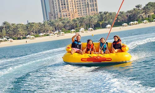 towable boat ride dubai