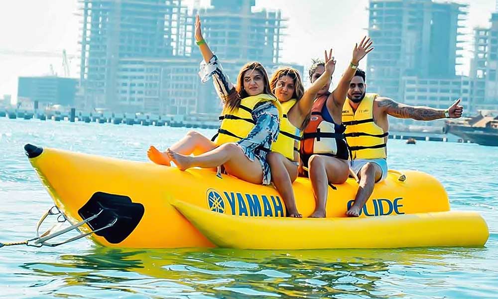 towable boat ride dubai